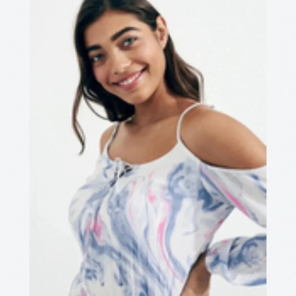 💙🩷 Hollister | Tie Dye‎ Romper New Small - Picture 4 of 14